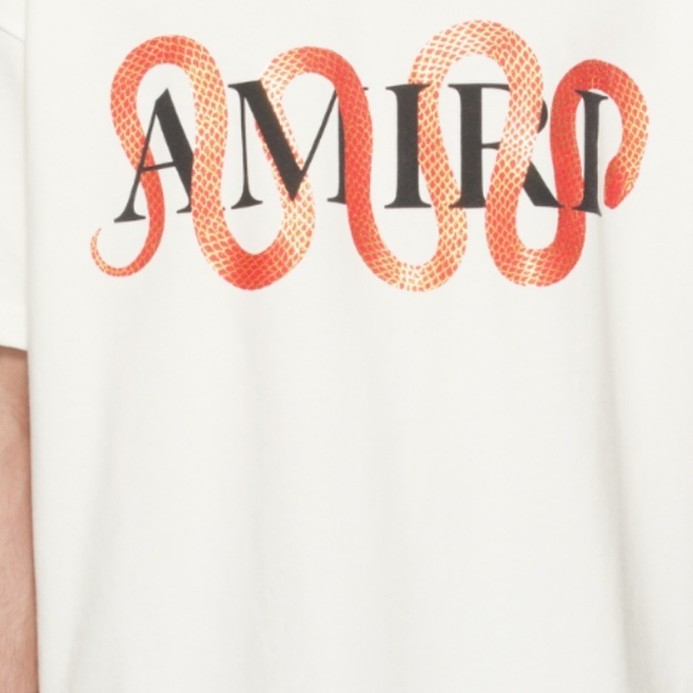 Men’s Amiri, snake heavyweight cotton T-shirt, size XXXL